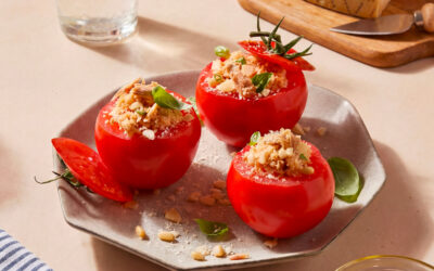 Pomodori ripieni di cous cous e tonno