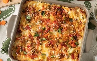 Lasagne al ragù di verdure e Grana Padano Riserva