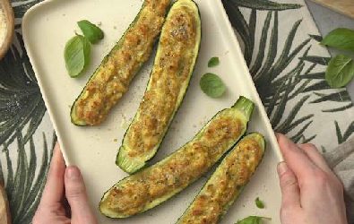 Zucchine al forno ripiene con Grana Padano Riserva