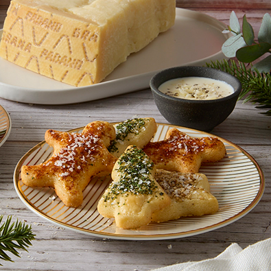 Biscuits salés au Grana Padano AOP et aux épices