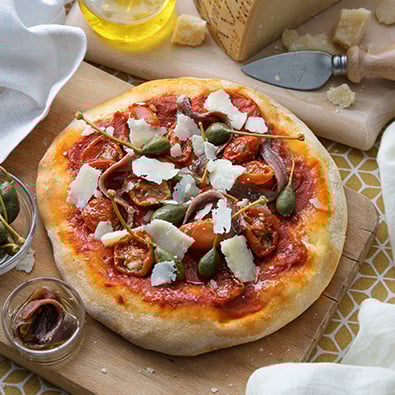 Pizza con i capperi p