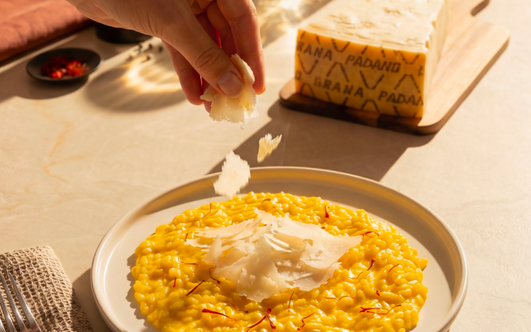 Risotto allo zafferano con Grana Padano DOP