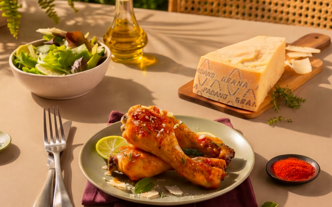 Fusi di pollo al forno con Grana Padano DOP