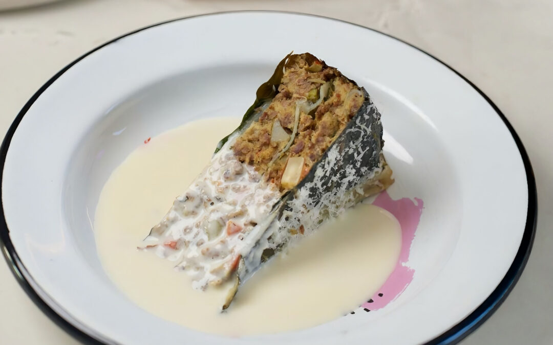 Swiss chard pie with Grana Padano and beef mince