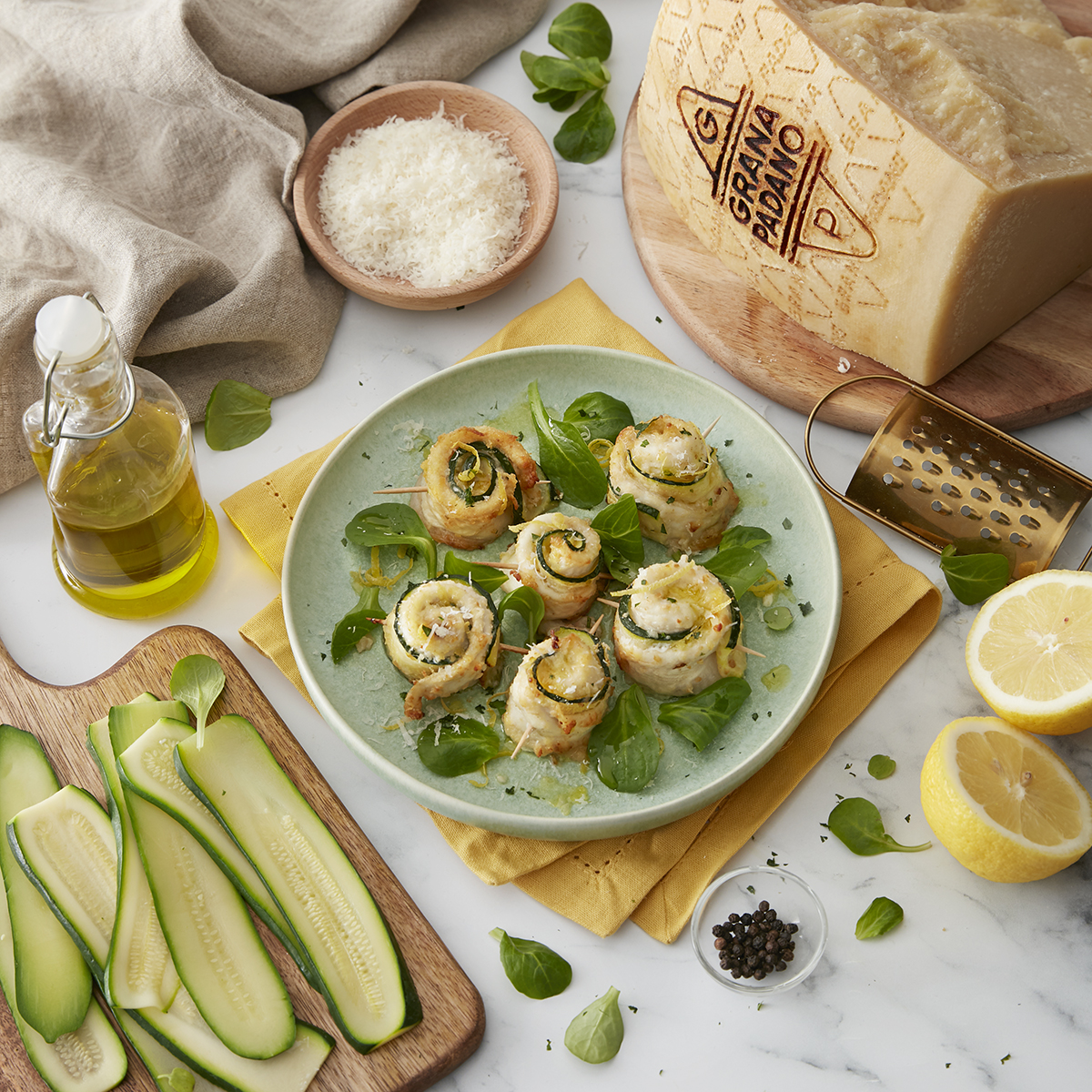 ZUCCHINE, PESCE, INVOLTINI