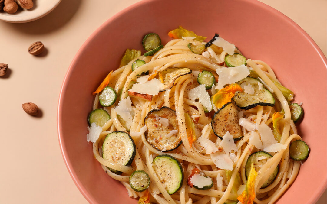 Pasta settembrina con zucchine e limone