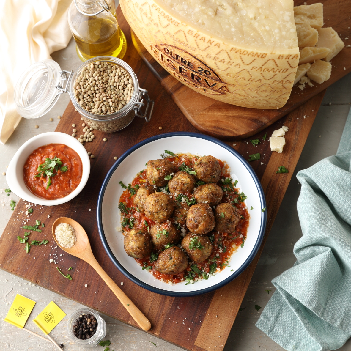 CARNE E POLPETTE, LENTICCHIE