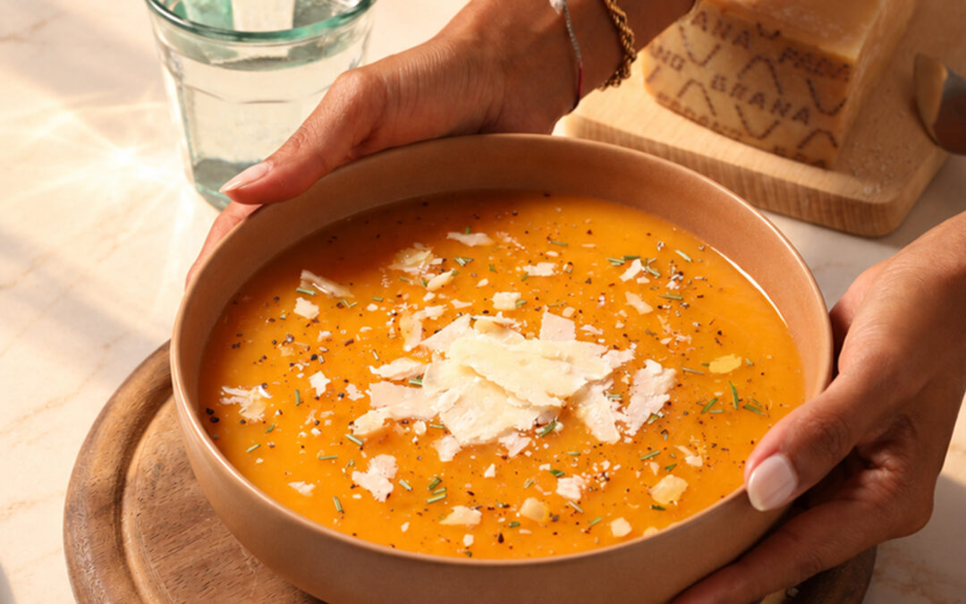 Crema de calabaza con Grana Padano DOP