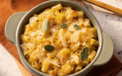 Pasta in bianco gratinata con besciamella e pangrattato al limone Pasta in bianco gratinata con besciamella e pangrattato al limone