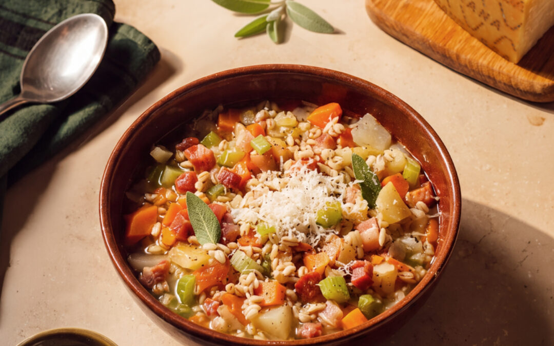 Barley Soup with Grana Padano PDO